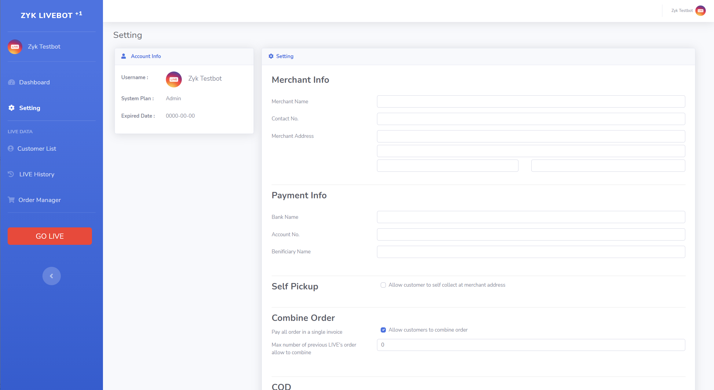 FB Live System